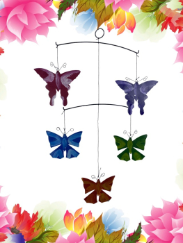 Mobile Schmetterlinge - Upcycling aus Kenia